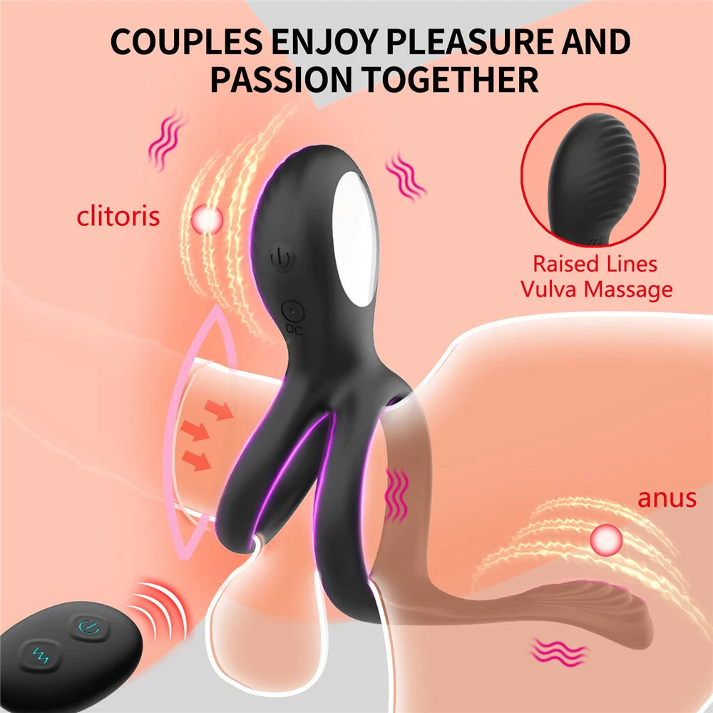 Remote Control Vibrating Penis Ring