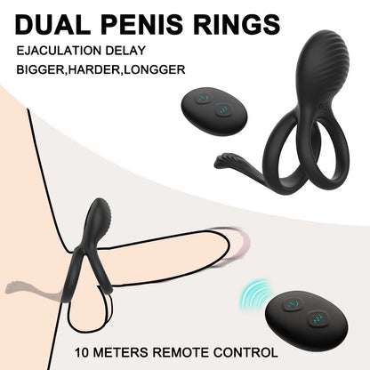 Remote Control Vibrating Penis Ring