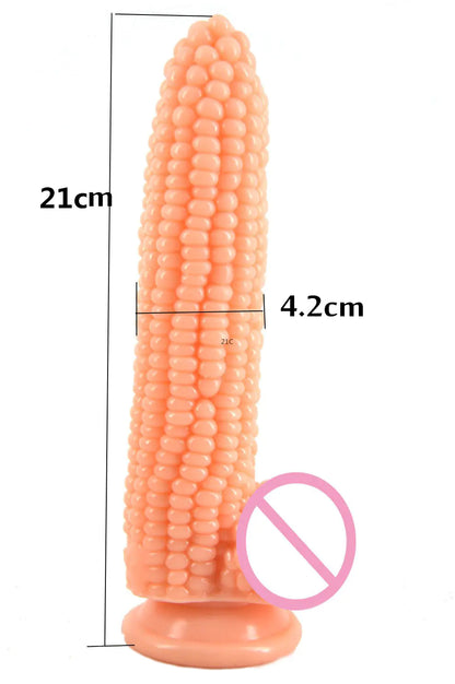 Corn-Style Realistic Masturbator and Anal Plug